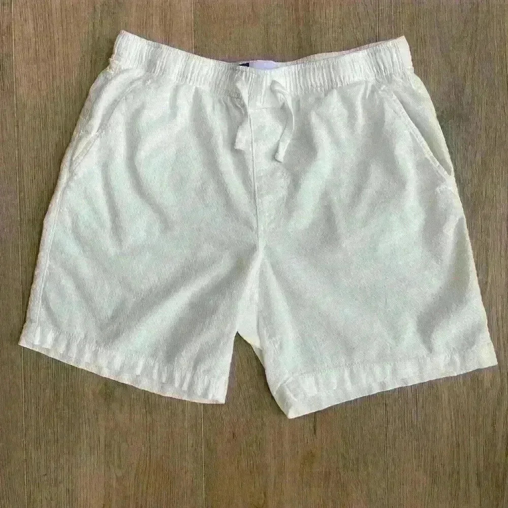 Old Navy Men’s Textured Jogger Shorts White New Without Tags Small - Picture 4 of 8